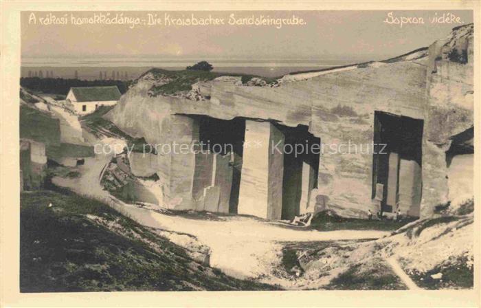 Kroisbach Fertoerakos HU Die Kroisbacher Sandsteingrube