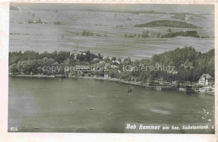 Bad Hammer am See Hamr na Jezere CZ Fliegeraufnahme