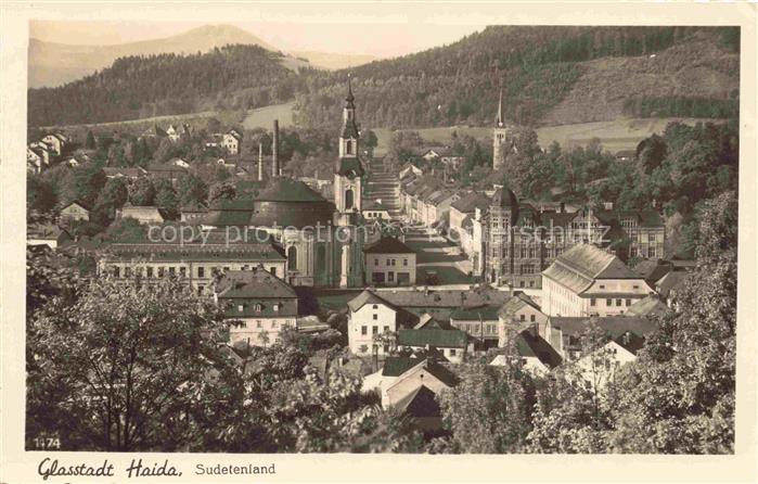 Haida  Sudeten Novy Bor CZ Glasstadt Panorama