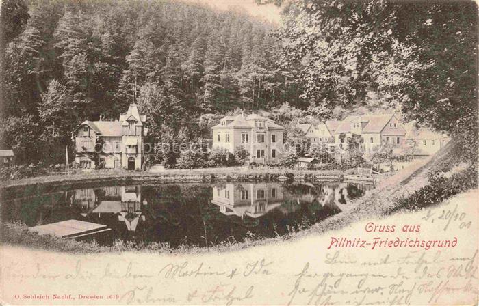 Friedrichsgrund Pillnitz Dresden Sachsen Panorama