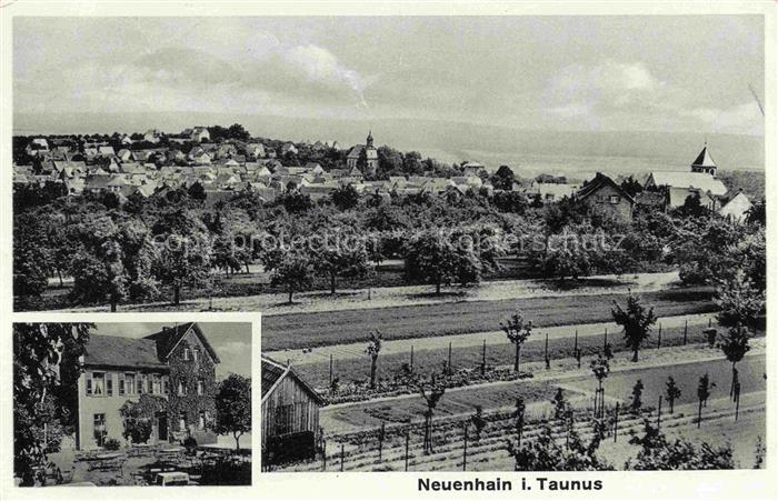 Neuenhain Taunus Bad Soden Hessen Panorama Gaststaette zur guten Quelle