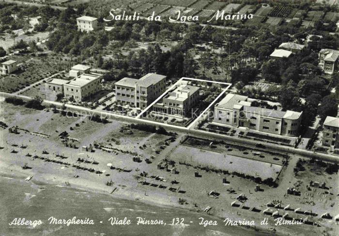 Igea Marina Bellaria RIMINI IT Albergo Margherita Viale Pinzon Vue aerienne