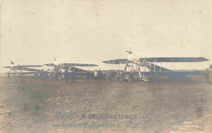 POTSDAM CITY Gross Kampfflugzeuge Waggonfabrik Gotha