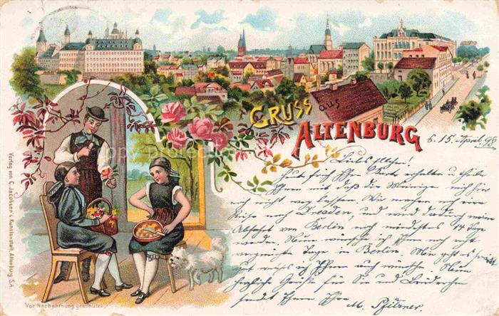 ALTENBURG  (S.A.) Thueringen Schloss Altenburger Trachten