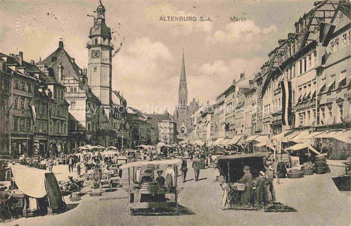 ALTENBURG  (S.A.) Thueringen Markt