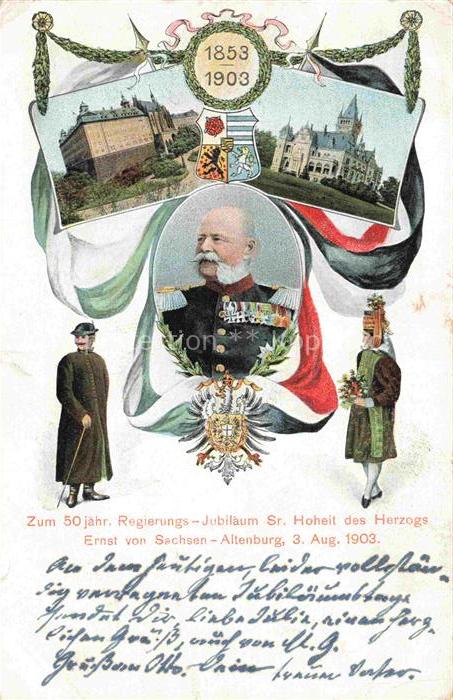 ALTENBURG  (S.A.) Thueringen Schloss Altenburg Schloss Hummelshain Herzog Ernst