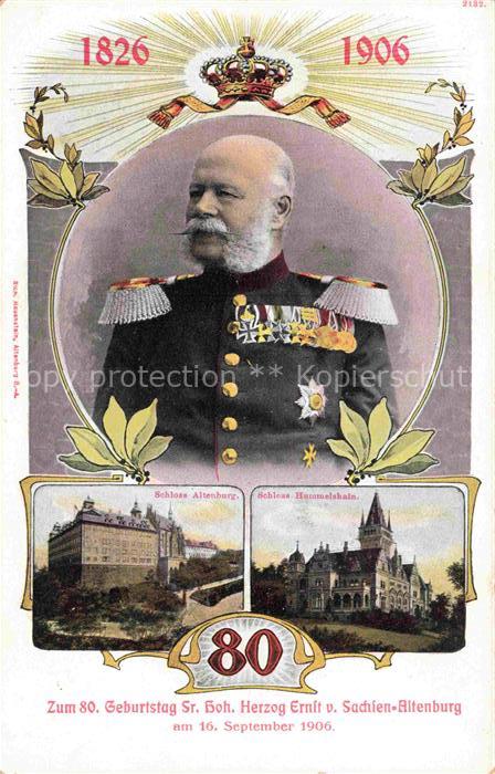 ALTENBURG  (S.A.) Thueringen Schloss Altenburg Schloss Hummelshain Herzog Ernst