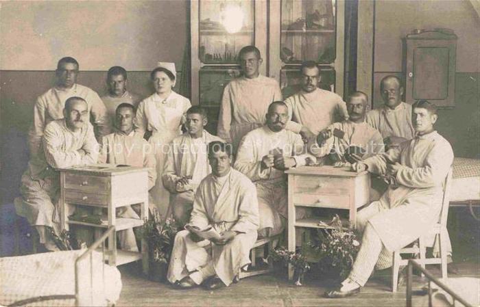 Gnesen Gniezno PL Patienten im Lazarett