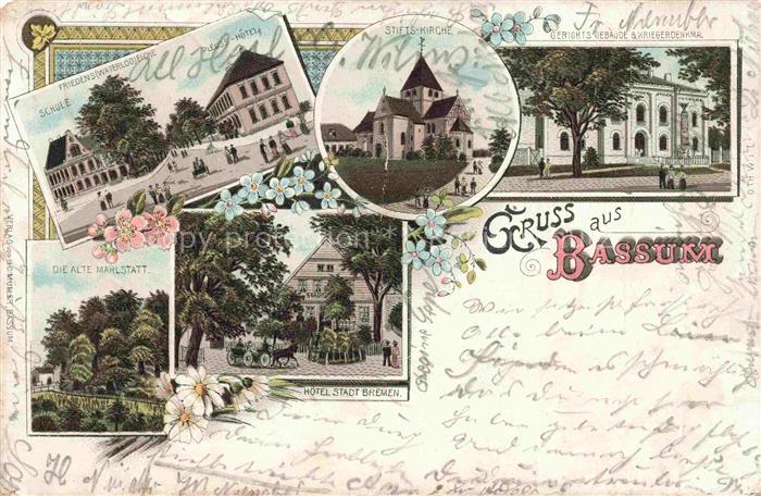 Bassum Diepholz Niedersachsen Hotel Stadt Bremen Schule Stiftskirche Gerichtsgeb