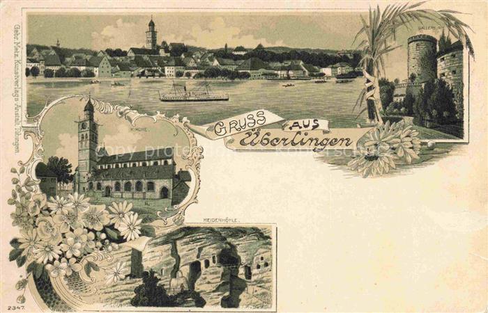 ueberlingen Bodensee BW Panorama Kirche Heidenhoehle