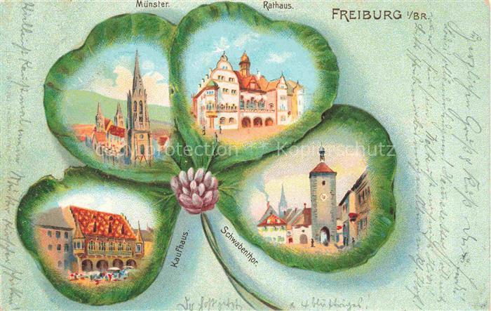 FREIBURG Breisgau BW Muenster Rathaus Kaufhaus Schwabenthor