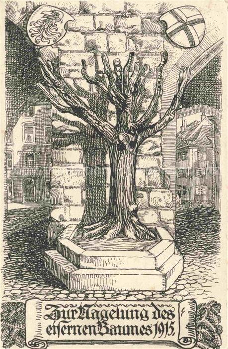 FREIBURG Breisgau BW Zur Nagelung des Eisernen Baumes 1915