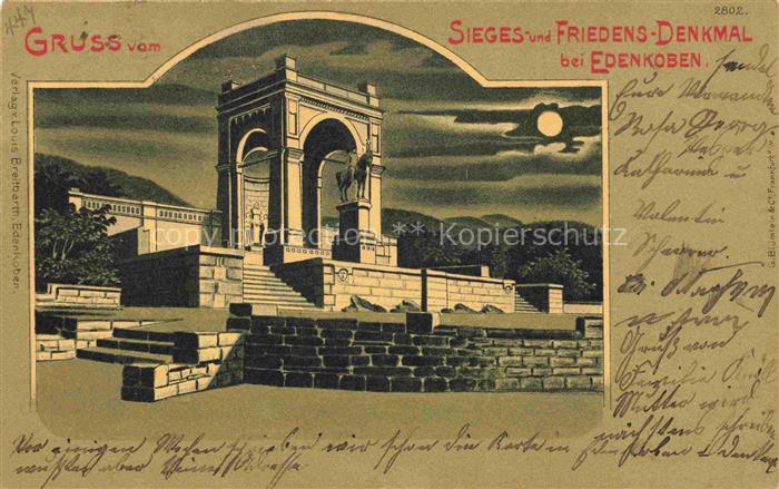 Edenkoben Weinstrasse Rheinland-Pfalz Sieges und Friedens Denkmal