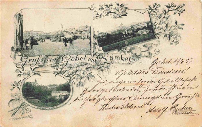 Laemberg Lemberk Lvova Liberecky Kraj CZ Marktplatz Schloss Laemberg