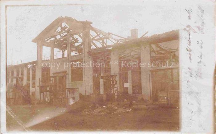 Neukoelln BERLIN Zerstoertes Gebaeude