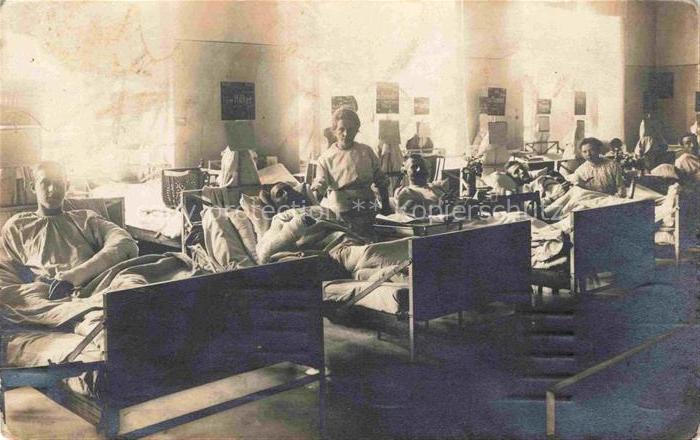 FRANKFURT AM MAIN Lazarett Verwundete Soldaten