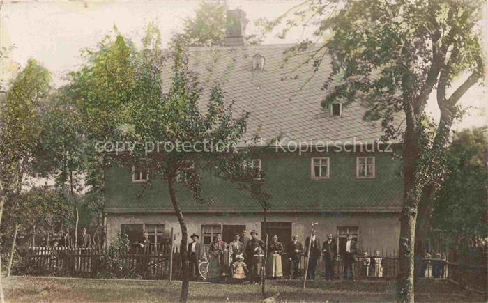 Niederdorf Erzgebirge Stollberg Sachsen Gaststaette Gruppenaufnahme