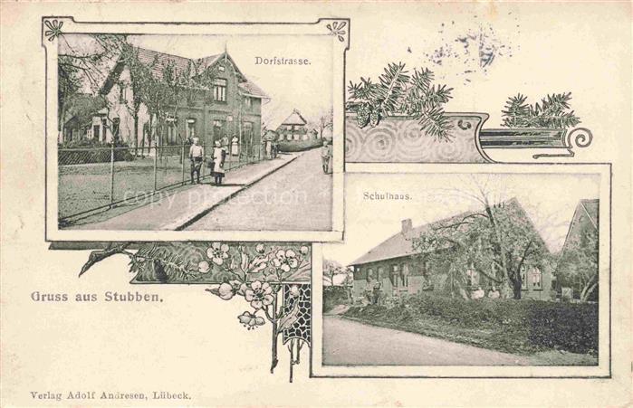 Stubben Holstein Neuengoers Segeberg Dorfstrasse Schulhaus