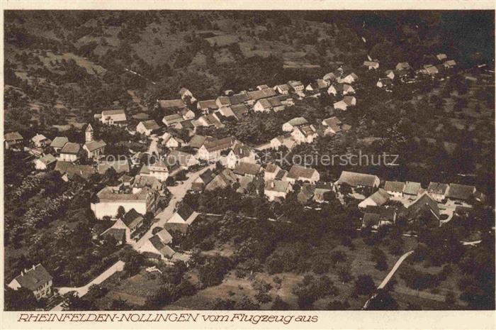 Nollingen Rheinfelden Baden BW Fliegeraufnahme