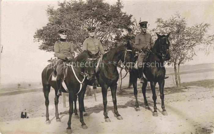 Jueterbog Brandenburg Kavalleristen zu Pferd