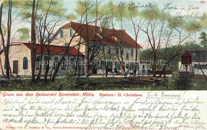 Ravenstein-Muehle Friedrichshagen Mueggelsee BERLIN Restaurant Ravenstein-Muehle