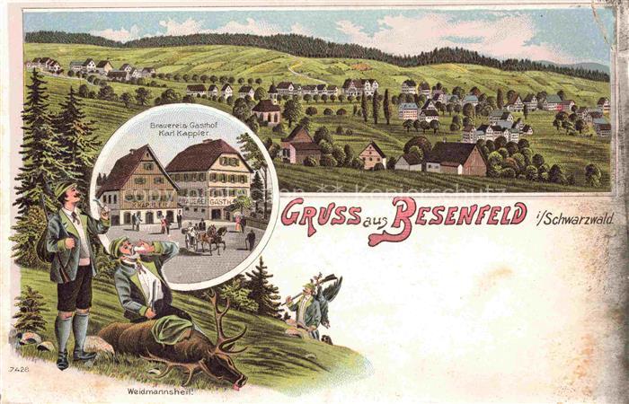 Besenfeld Seewald Freudenstadt BW Panorama Brauerei Gasthof Karl Kappler