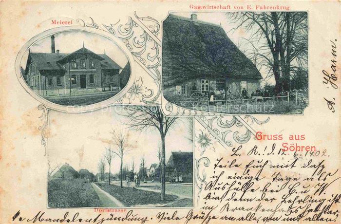 Soehren Weede Segeberg Schleswig-Holstein Meierei Gastwirtschaft Dorfstrasse