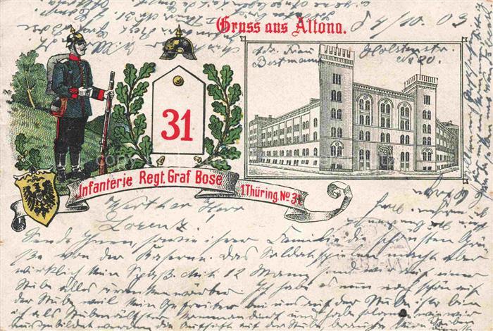 Altona  HAMBURG Infanterie Regt Graf Bose Kaserne