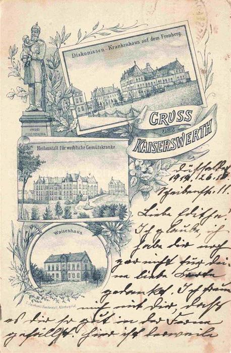 Kaiserswerth Rhein Diakonissen Krankenhaus auf dem Fronberg Heilanstalt Waisenha