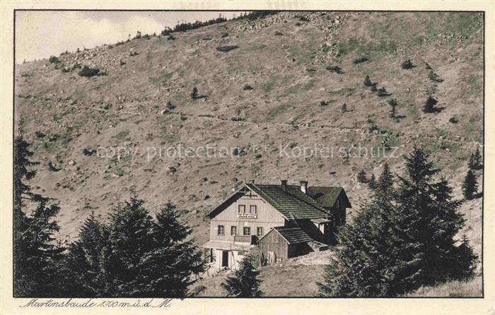 Martinsbaude 1300m Riesengebirge CZ Ansicht