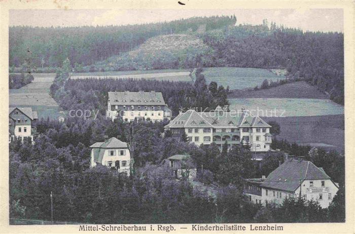 Schreiberhau Szklarska Poreba Riesengebirge PL Kinderheilstaette Lenzheim