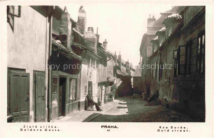 PRAHA Prag Prahy Prague Goldene Gasse