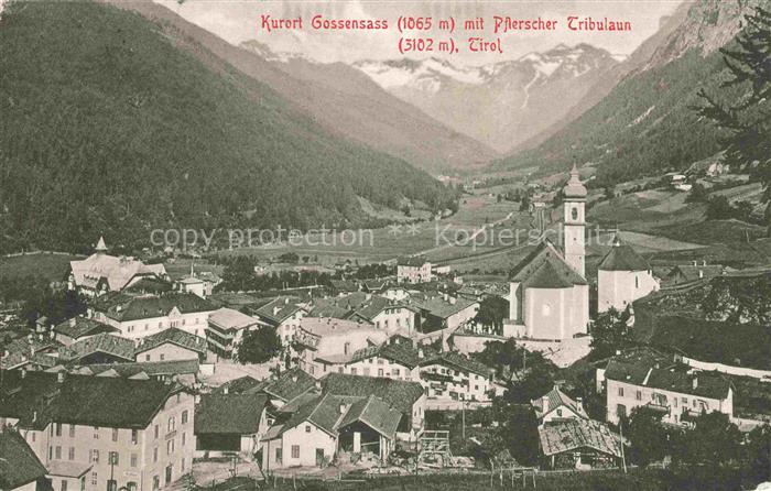 Gossensass Colle Isarco 1100m Bolzano Suedtirol IT mit Pfierscher Tribulaun