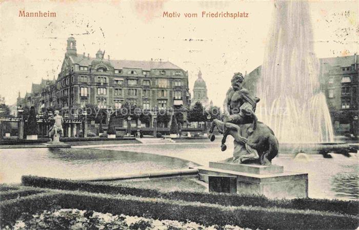 MANNHEIM BW Motiv vom Friedrichsplatz