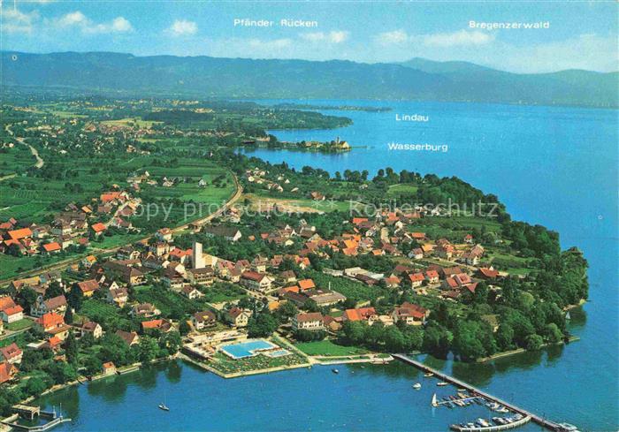 Nonnenhorn Bodensee Fliegeraufnahme mit beheiztem Freibad