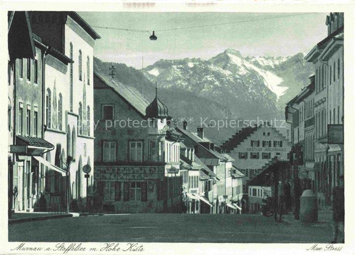 Murnau Staffelsee mit Hohe Kueste