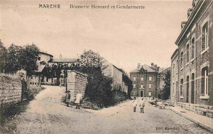 MARCHE -en-Famenne Liege Belgie Brasserie Henrard et Gendarmerie