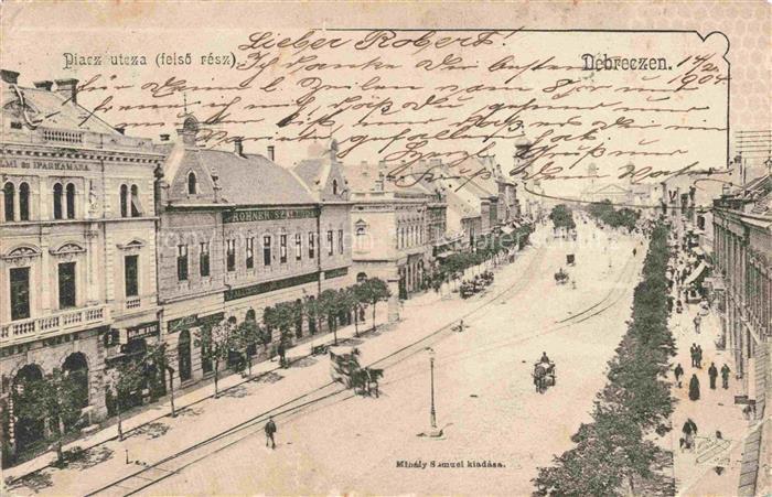 DEBRECEN Debreczen Debrezin HU Piacs utcza feisoe resz