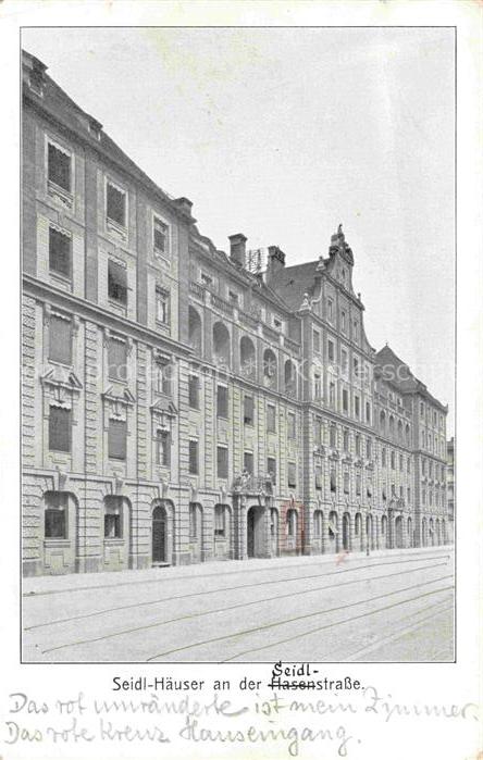 Muenchen Bayern Seidl Haeuser an der Seidlstrasse