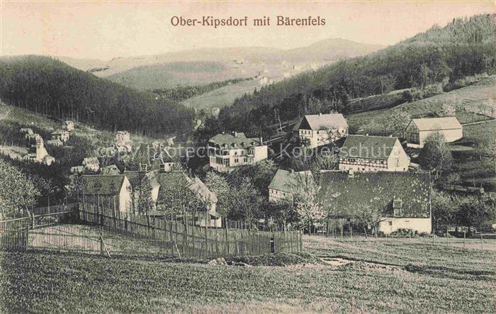 Ober-Kipsdorf Oberkipsdorf Altenberg Sachsen mit Baerenfels