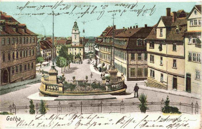 GOTHA  Thueringen Hauptmarkt
