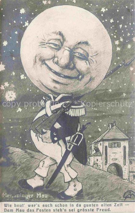 Memmingen Bayern Memminger Mau Karikatur