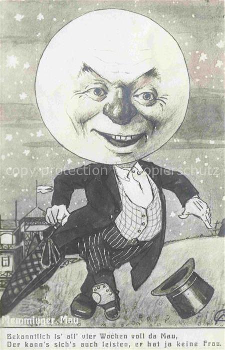 Memmingen Bayern Memminger Mau Karikatur