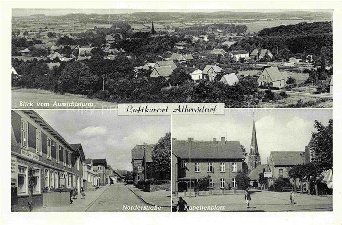 Albersdorf Holstein Dithmarschen Blick vom Aussichtsturm Norderstrasse Kapellenp