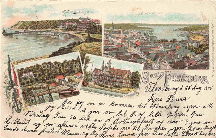 FLENSBURG  Flensborg Schleswig-Holstein Strandhotel Gluecksburg Panorama Bad Kol