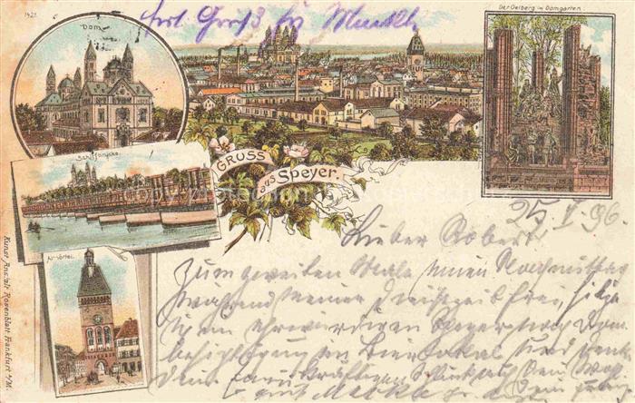 SPEYER Rhein Dom Altpoertel Oelberg im Domgarten
