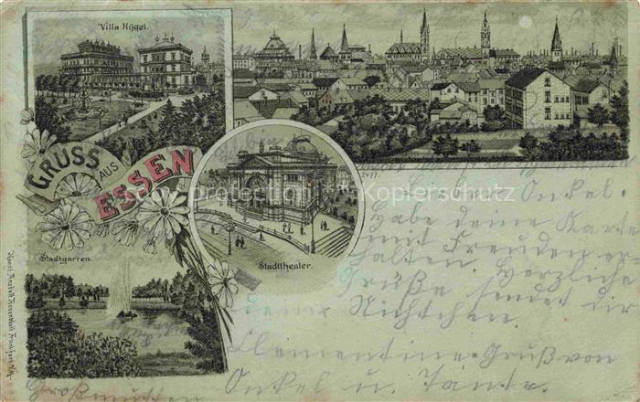 EssEN  Ruhr Villa Huegel Panorama Stadtgarten Stadttheater