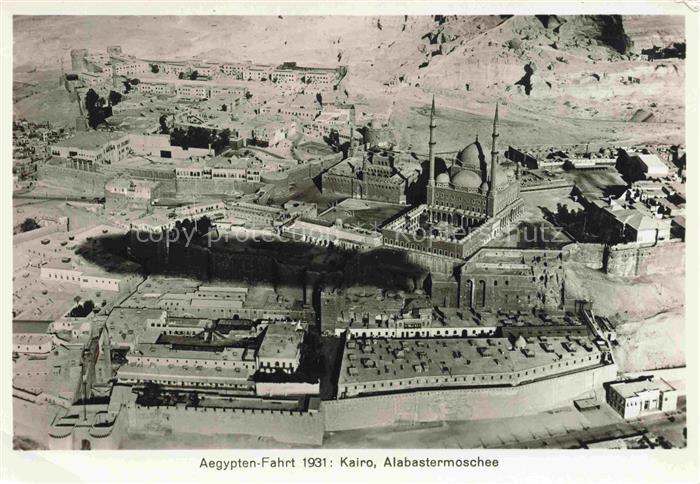 CAIRO  Kairo Caire Egypt aegypten Fahrt 1931 Alabastermoschee