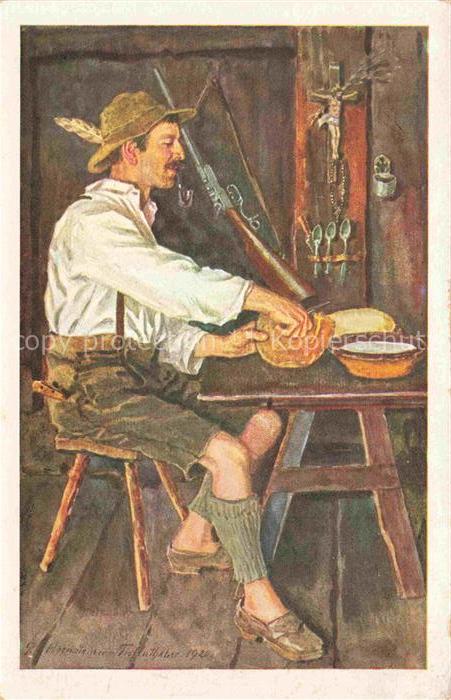 Wattental Wattens Tirol AT Senner aus dem Wattentale in Tiroler Tracht