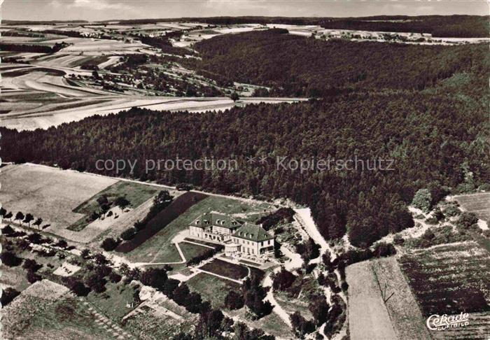 BAD MERGENTHEIM Fliegeraufnahme mit Cafe Hexenkreuz